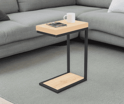 Rio Side Table - Natural Oak and Black Finish