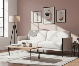 Yaris 3-Seater Sofa - White