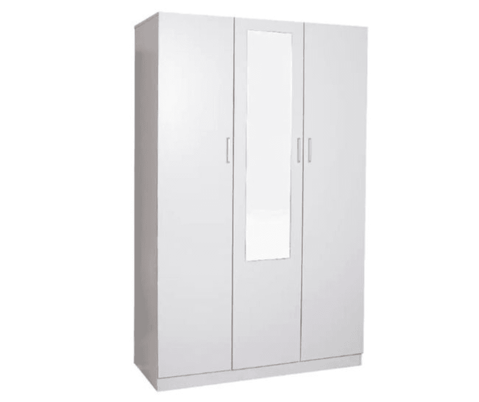  Redfern Melamine 3 Door Combo with Mirror - White