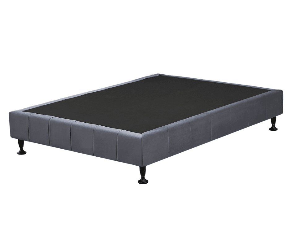 Waylon Velvet Double Bed Base - Dark Grey 