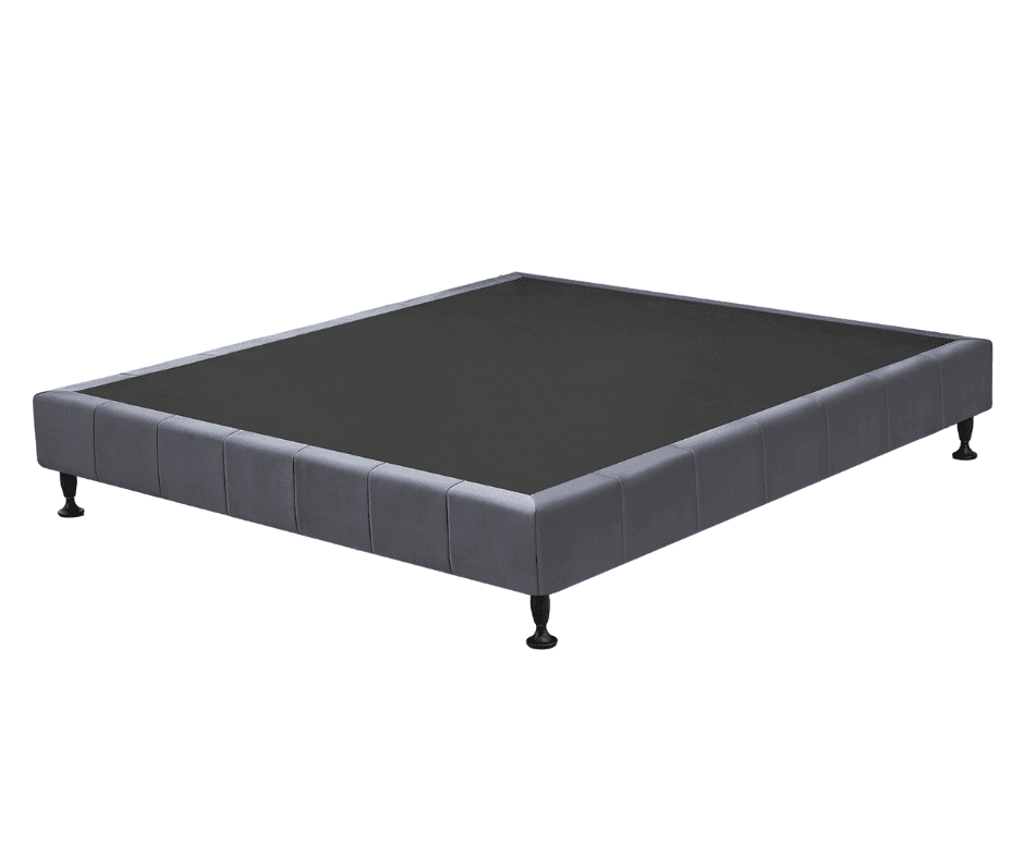 Waylon Velvet King Bed Base - Dark Grey 