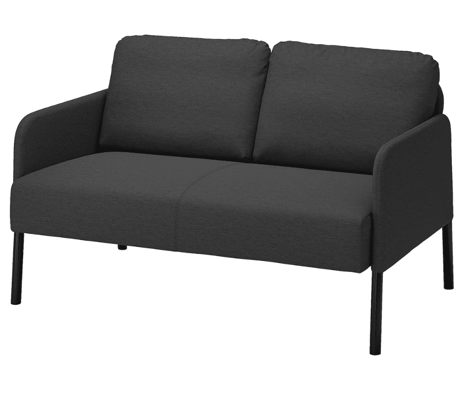Simon 2-Seater Sofa - Dark Grey