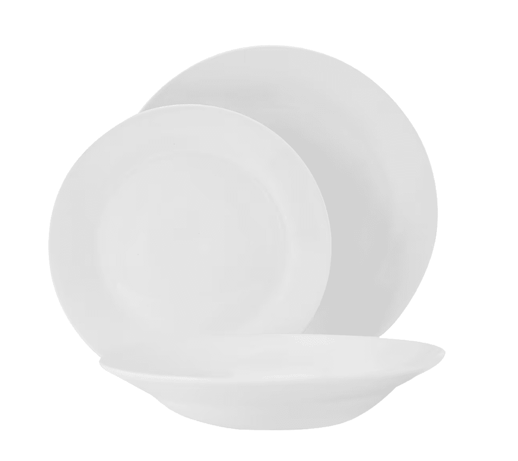 White 12 Piece Dinner Set