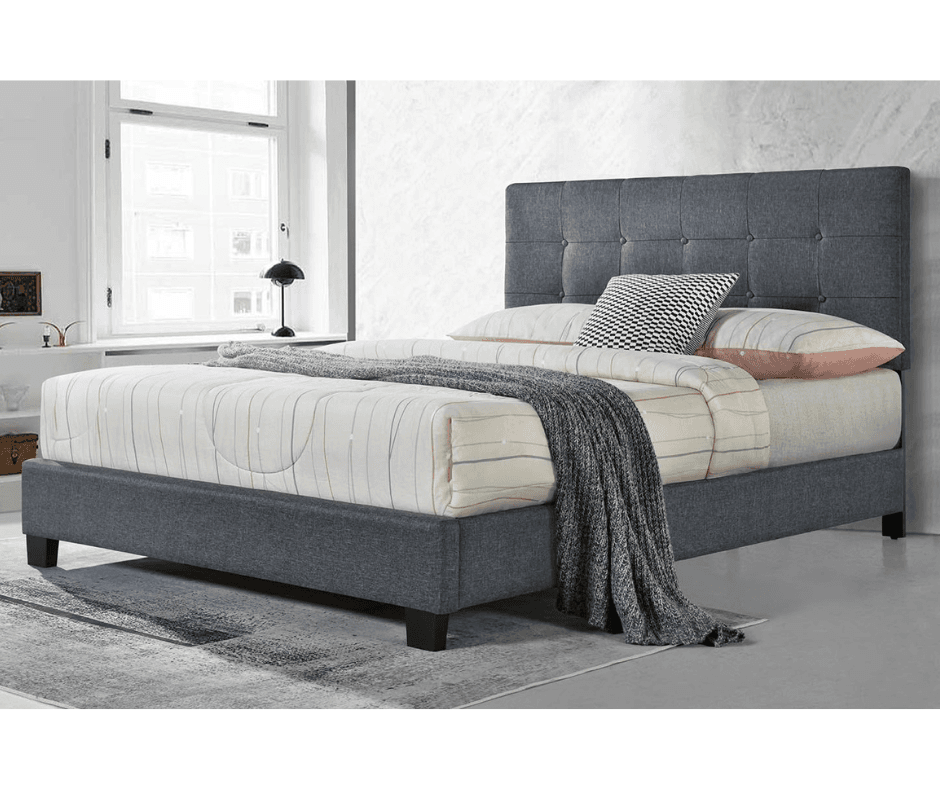 Melton Bed Frame - King Single - Dark Grey 