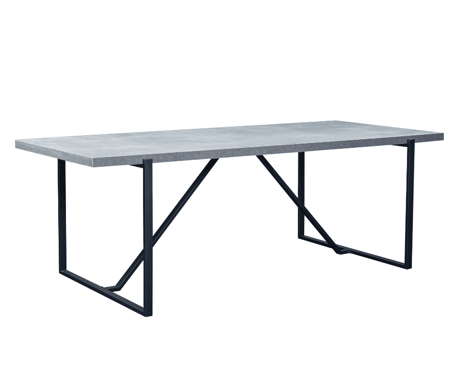 Lucas 1800 Dining Table - Cement