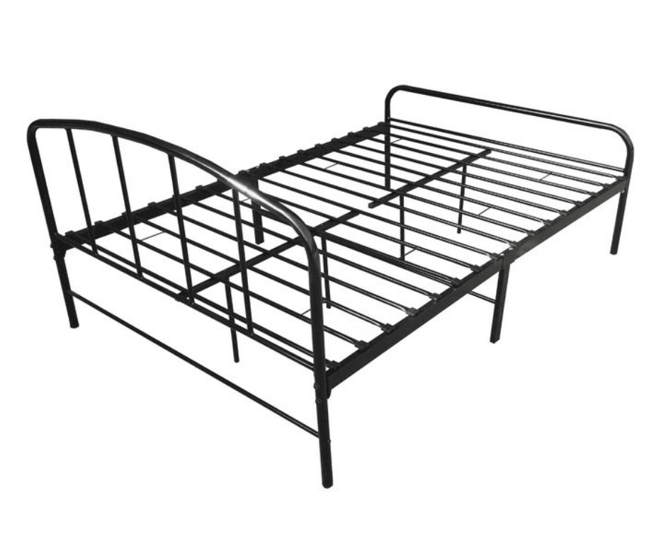 Oliver Metal Bedframe Queen - Black