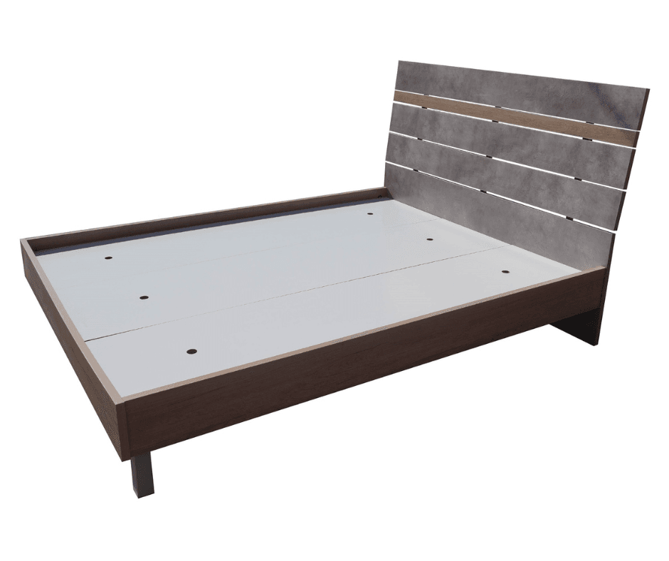 Simon Queen Bed Slats - Dark Oak & Cement