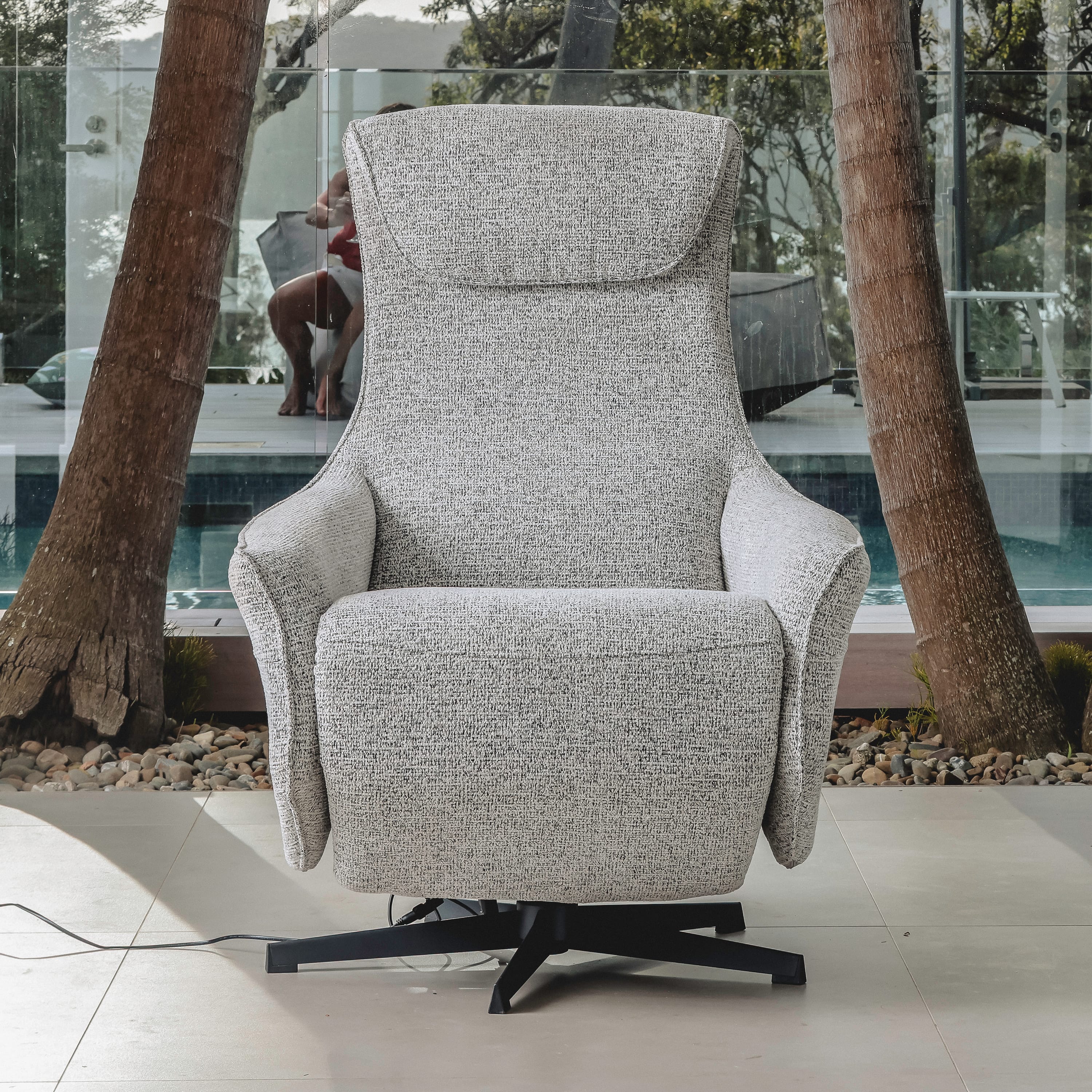 Miami Electric Armchair - Light Grey
