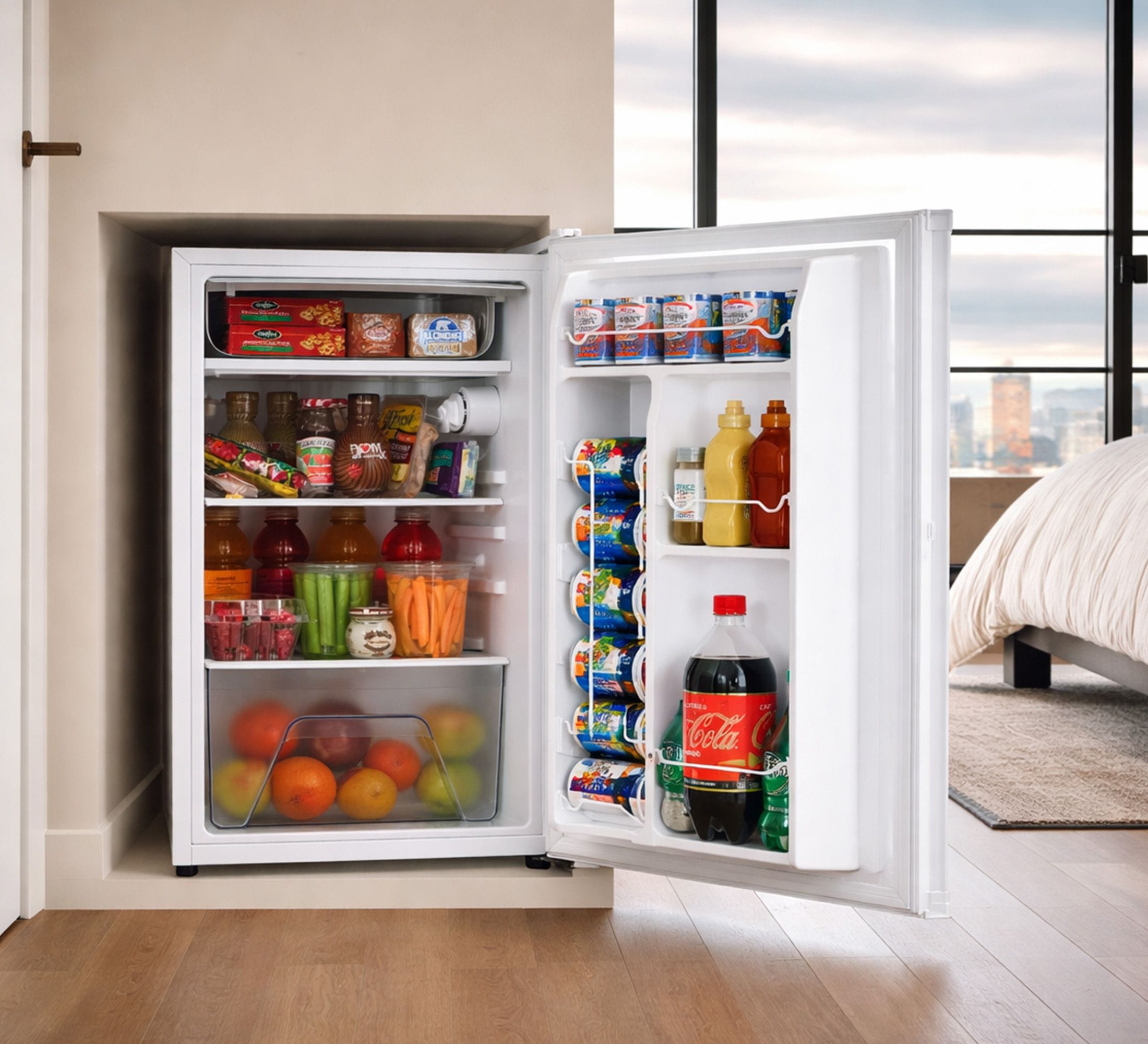 HEQS 117L Bar Fridge - White (HEQS 117W)