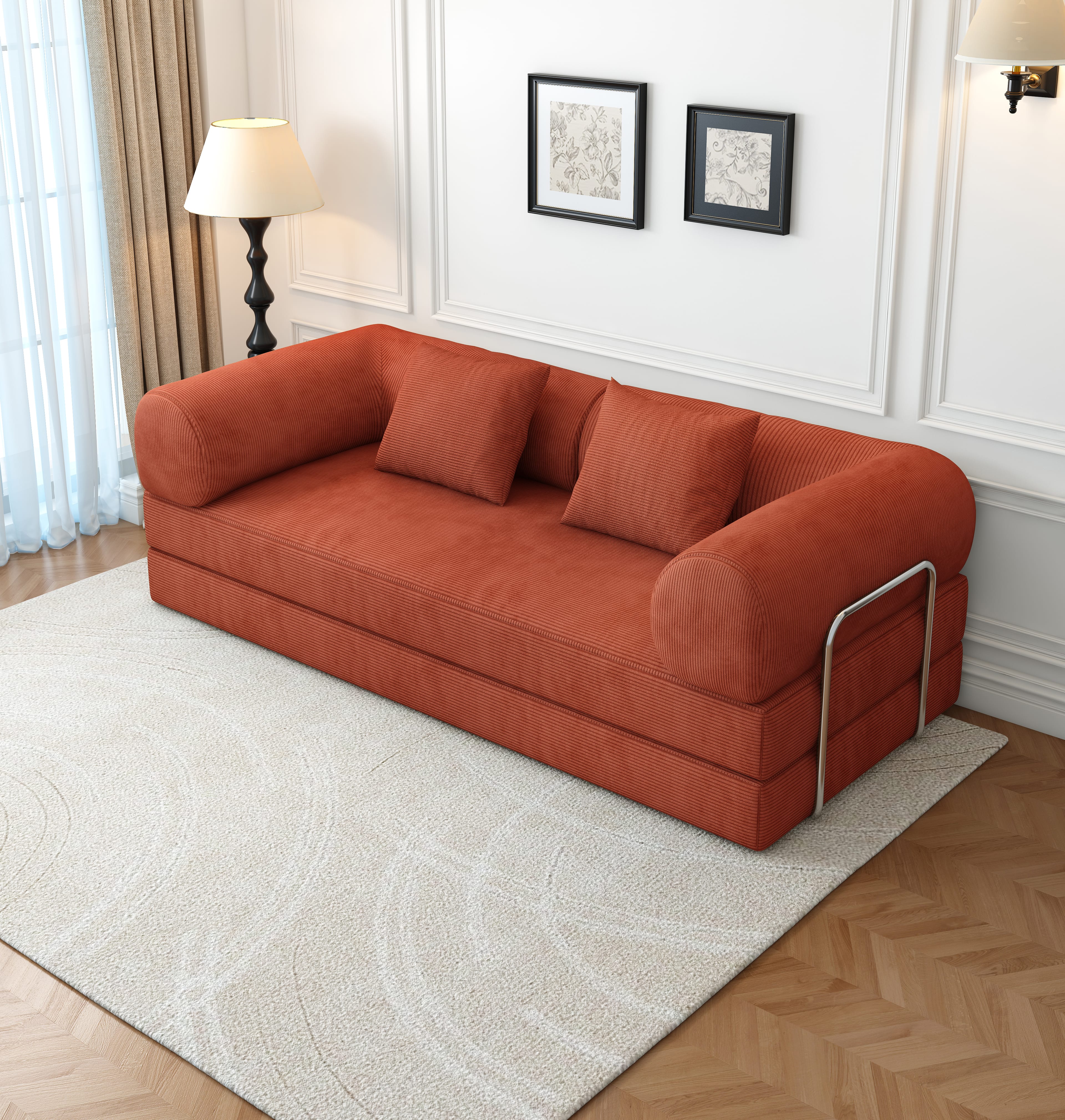 Miranda Sofa Bed - Clay Red