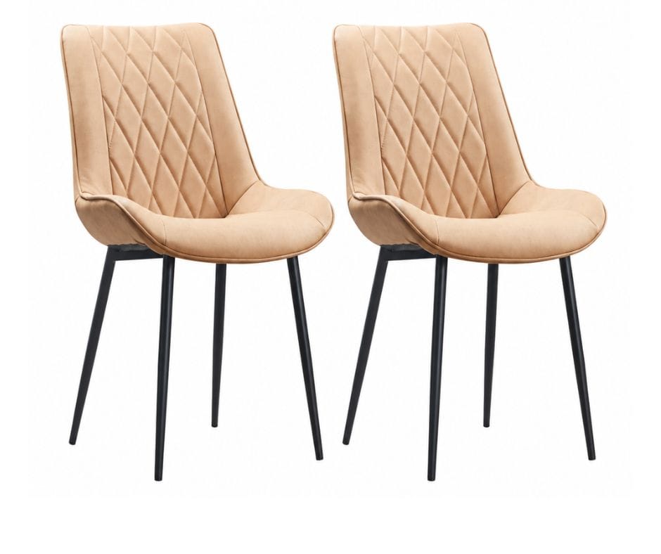 Rina Dining Chair Set of 2 - Rose Gold