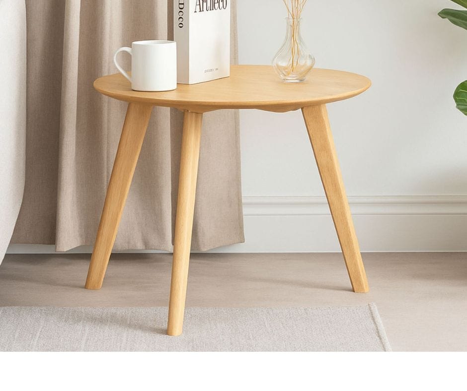 Angela End Table - Oak Finish