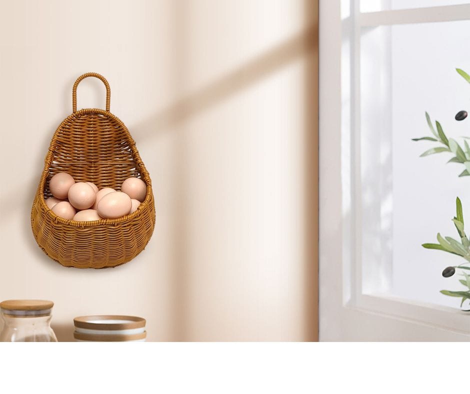 Tanah Hanging Pear Shape Basket Set of 2