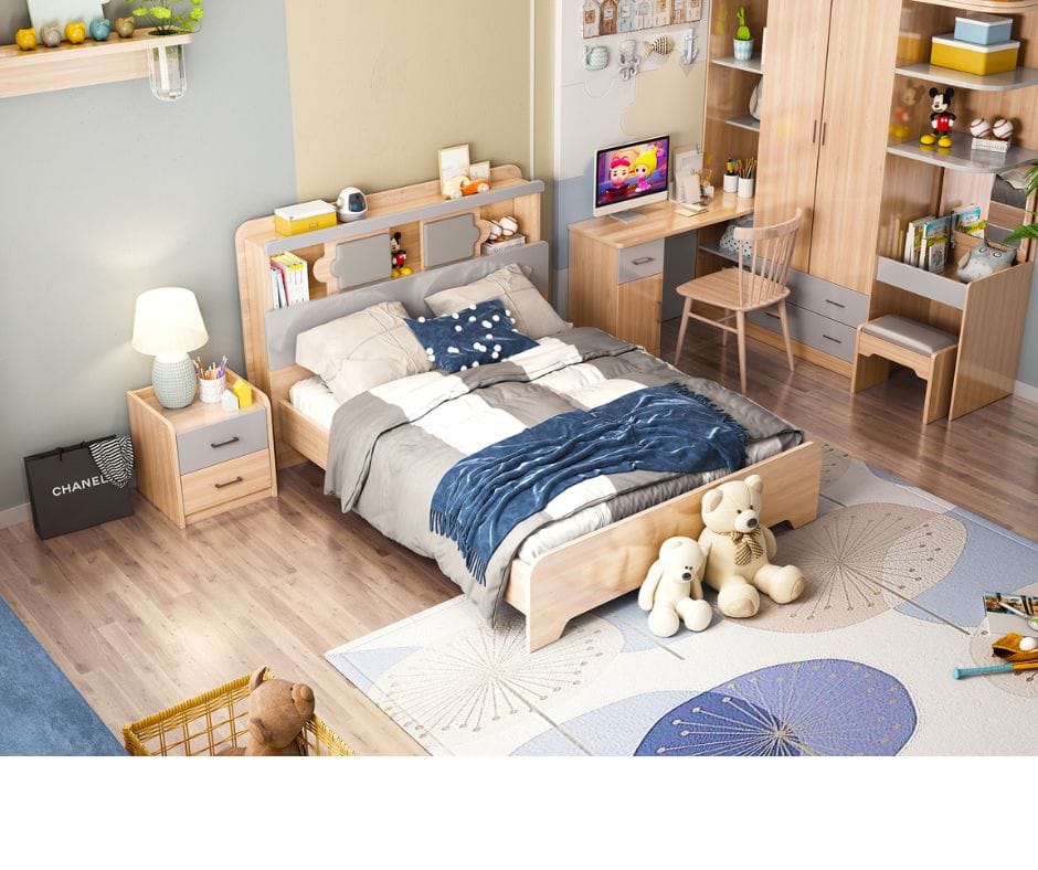 Kiama Bed - King Single - Oak Finish