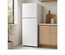 HEQS 221L Top Mount Fridge Freezer - White