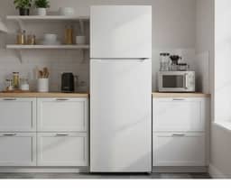 HEQS 334L Top Mount Fridge - White