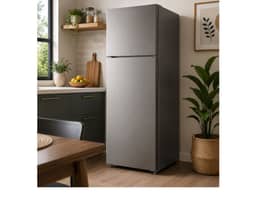 HEQS 334L Top Mount Fridge - Stainless Steel