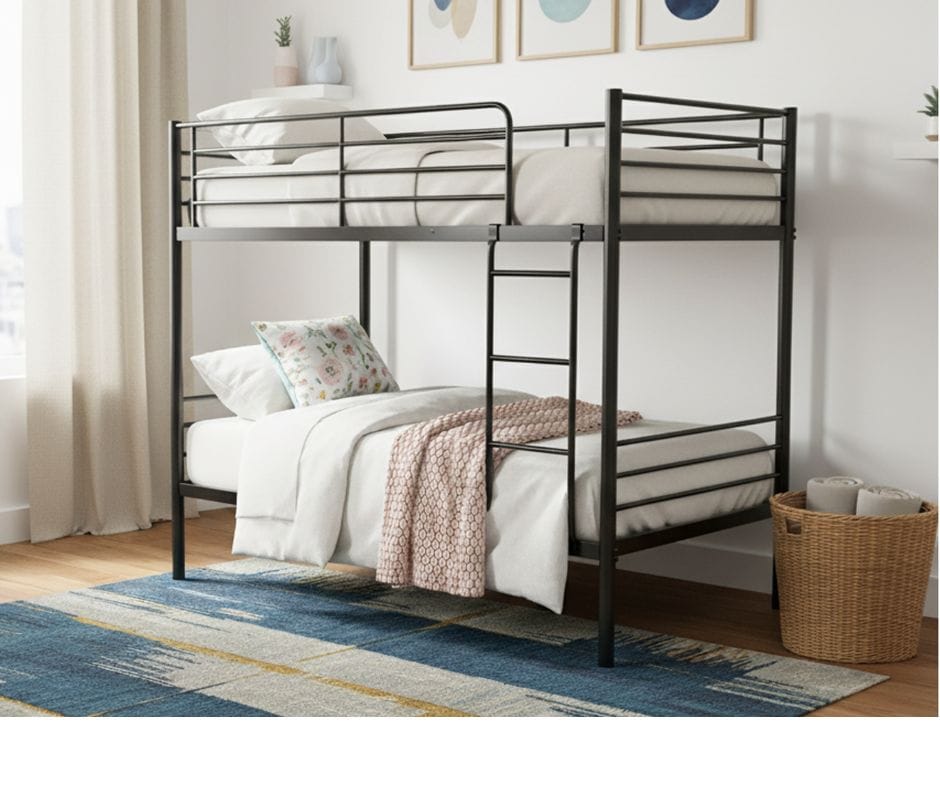 City Single Bunk Bed - Black