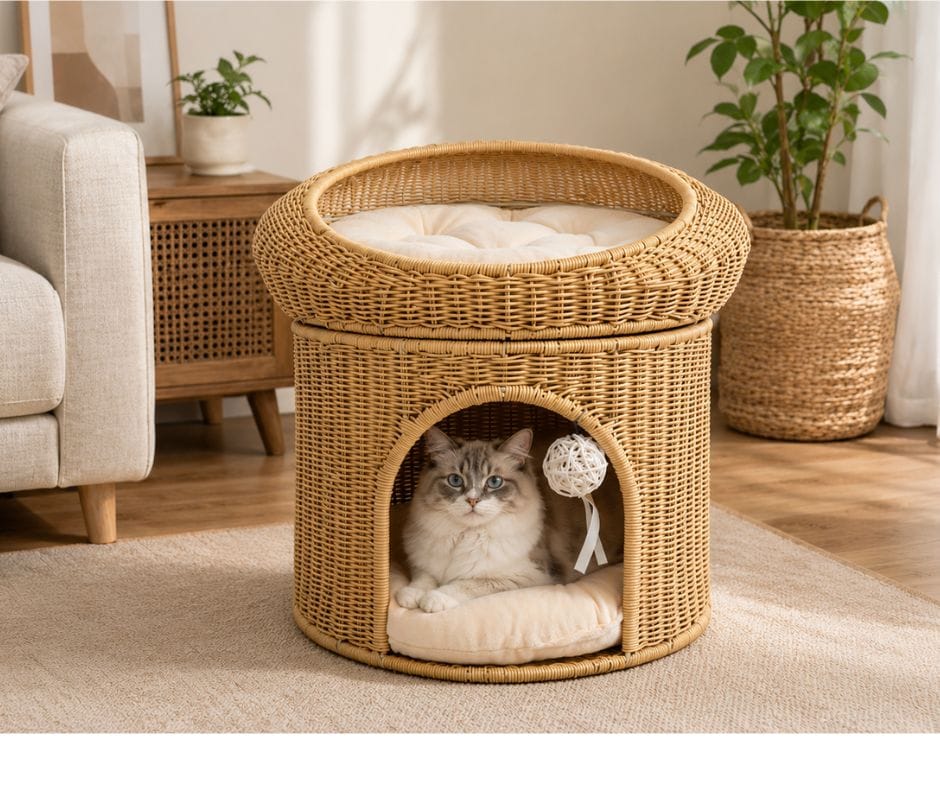 Kelly Tower Pet House - Beige