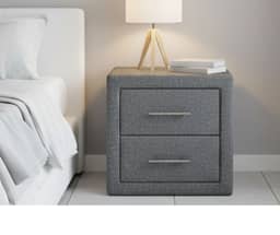 Henry Bedside Table - Grey