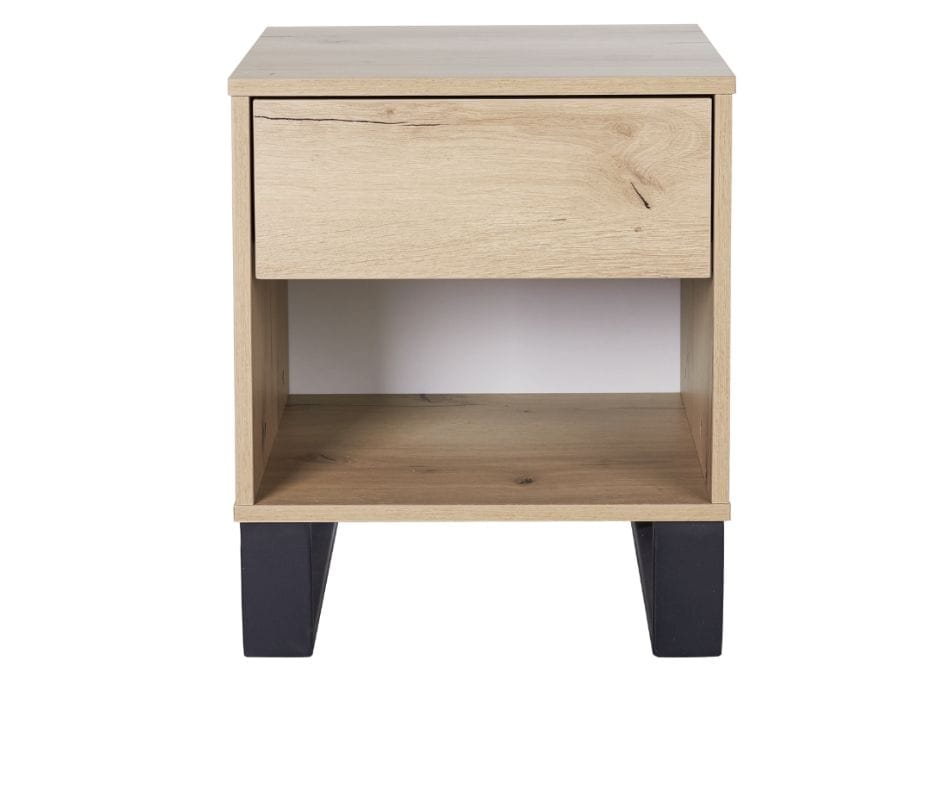 Coogee Bedside Table - Natural Oak Finish