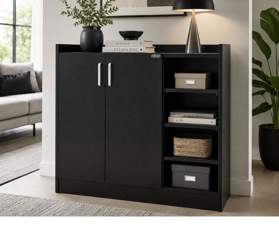 Redfern Shoe Cabinet - Black