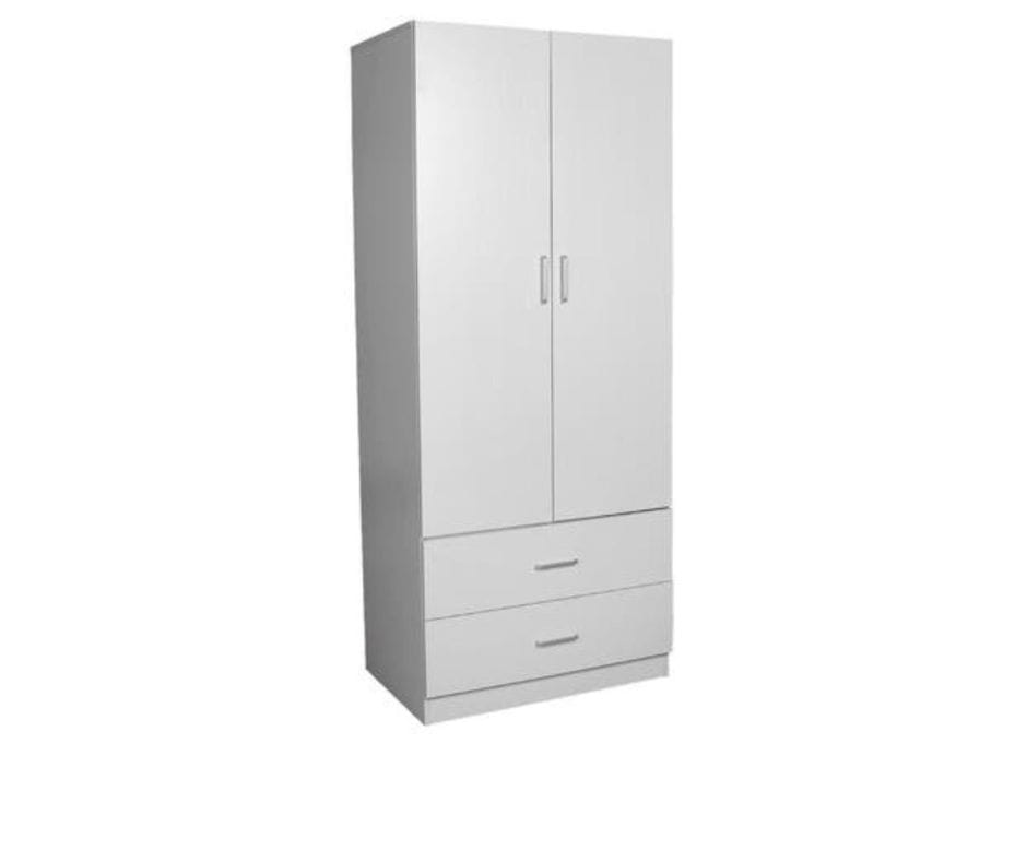 Redfern 2 Door 2 Drawer Wardrobe - White