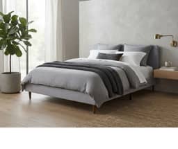 Bendigo Bed Frame - Queen - Light Grey