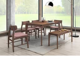 Junny Dining Table RW - Walnut
