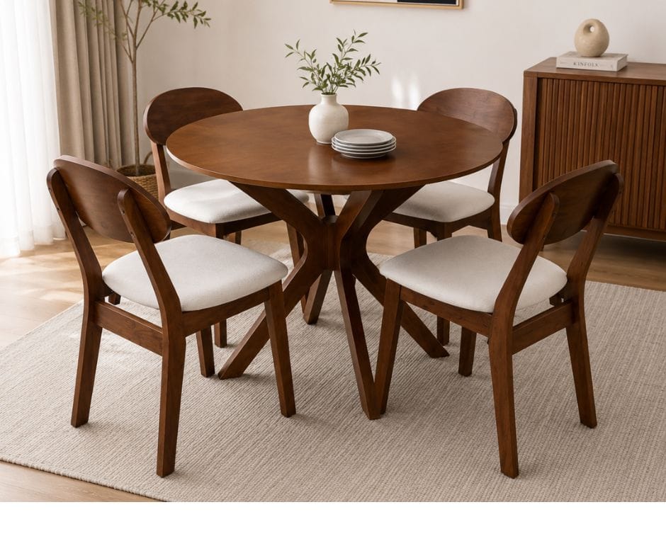 Gordon 5-Piece Dining Set - Walnut Finish