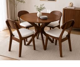Gordon 5-Piece Dining Set - Walnut Finish
