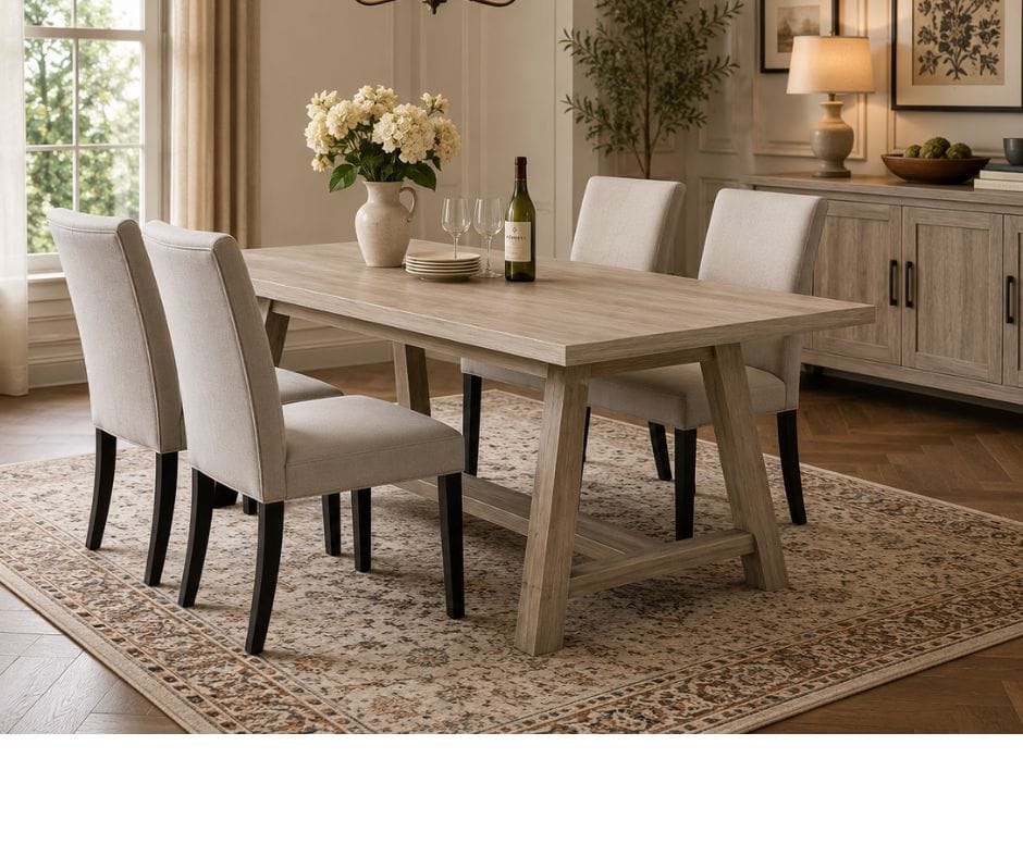 Tony Dining Table - Dark Oak Finish