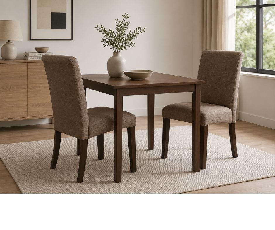 Linda Dining Chair Set of 2 - Brown