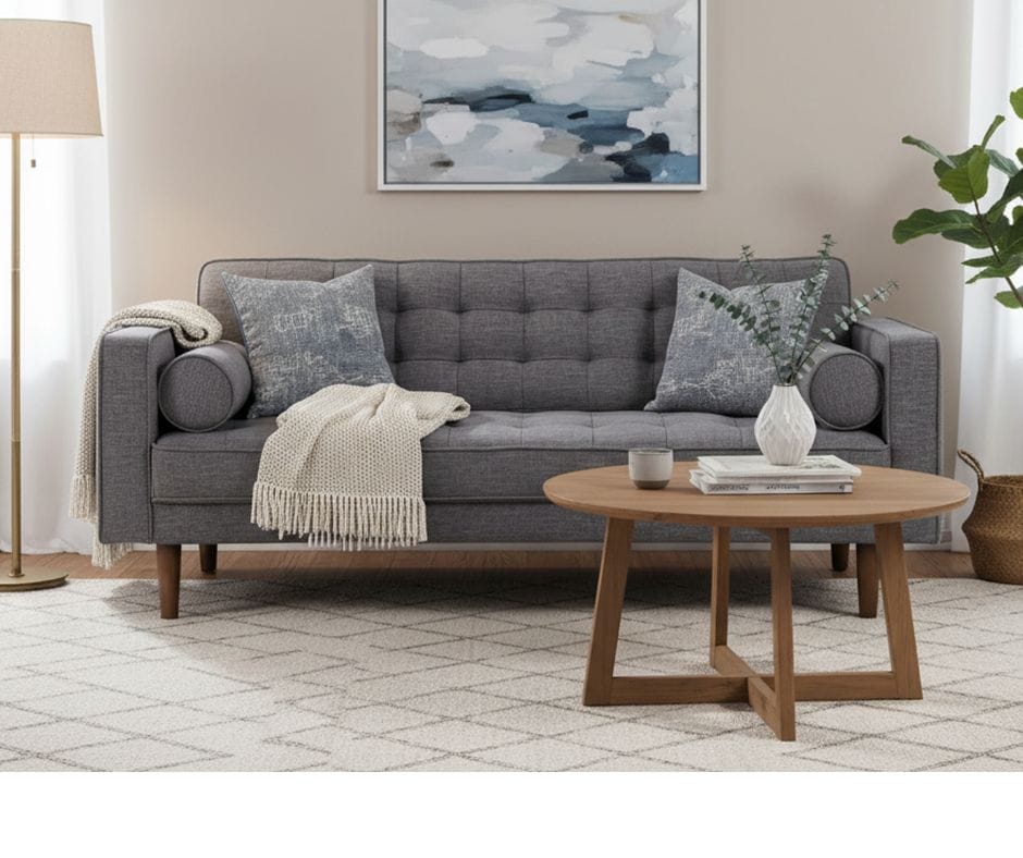 Sofia 3 Seater Sofa Bed - Dark Grey