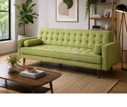 Sofia 3 Seater Sofa Bed - Green