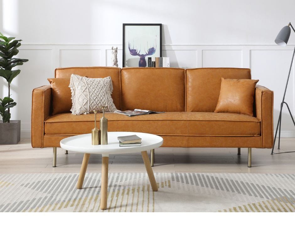 Bondi Three Seater Sofa - Brown