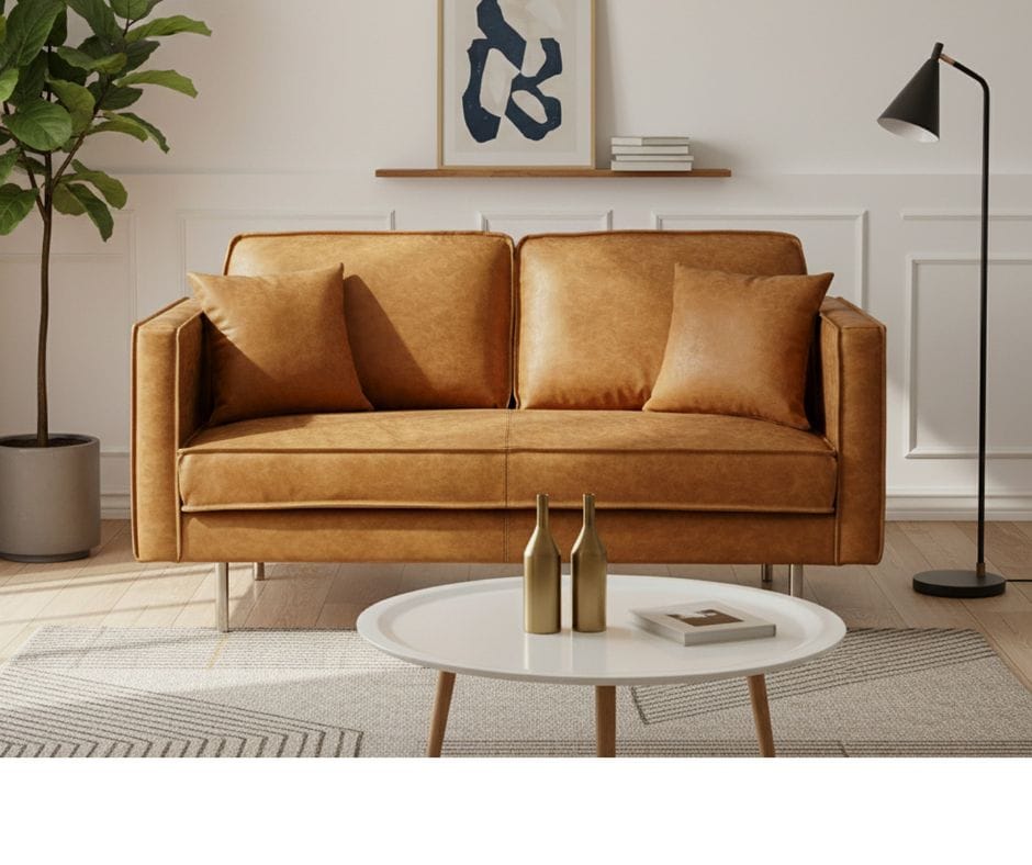 Bondi Two Seater Sofa - Brown
