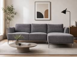 Anna Sectional Sofa - Dark Grey