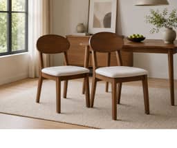 Gordon Set of 2 Dining Chairs - Walnut