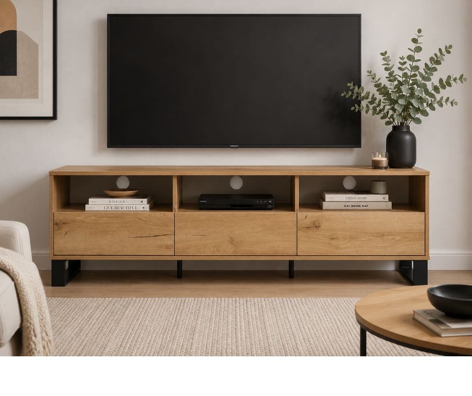 Murray TV Unit with 3 Shelves