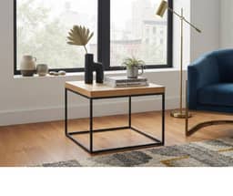 Cathy End Table - Oak Finish