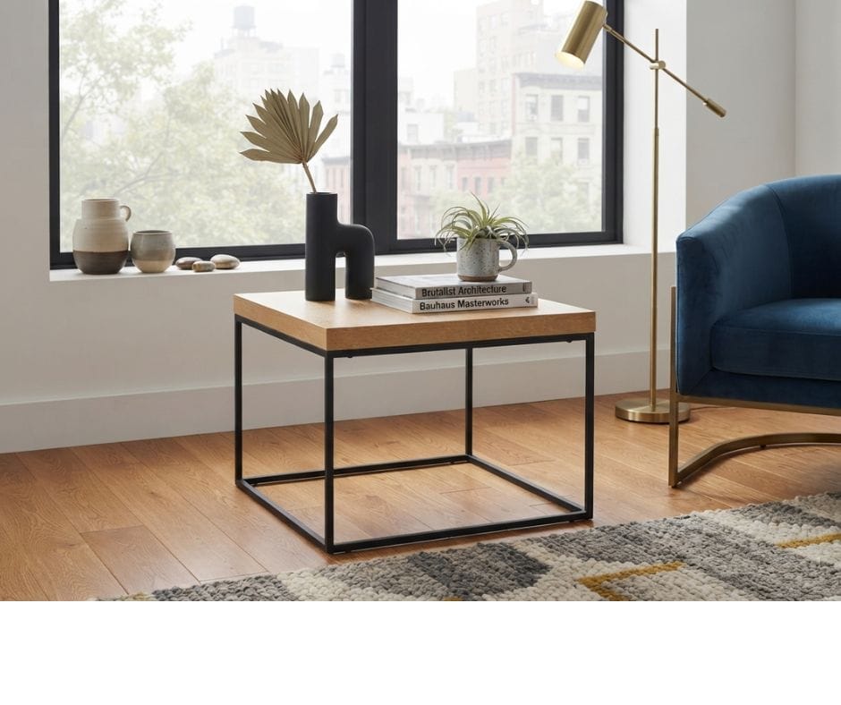 Cathy End Table - Oak Finish