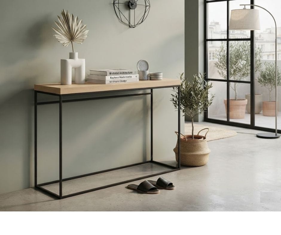 Cathy Console Table - Oak Finish