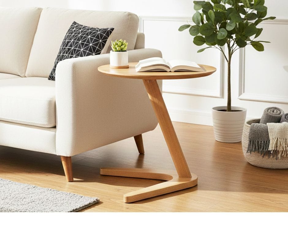 Bismark End Table - Oak Finish