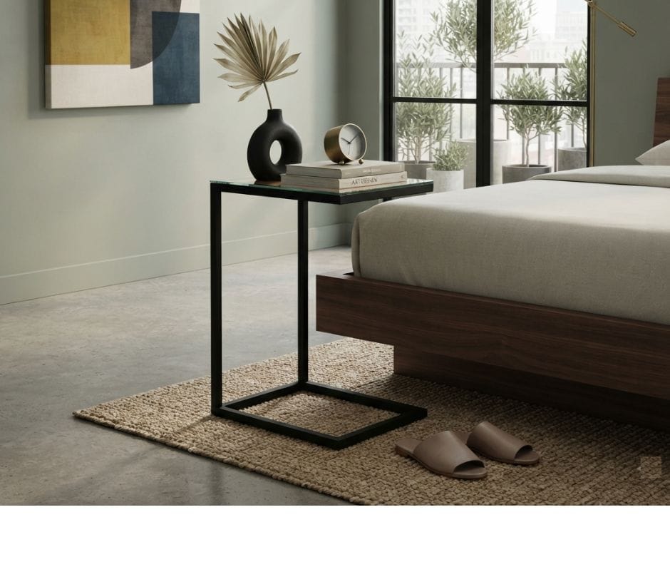 Anna End Table - Dark Oak Finish