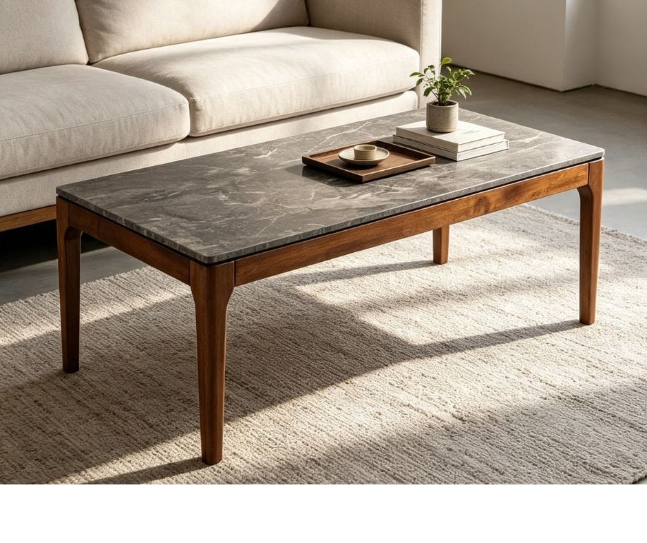 Elaine Coffee Table - Walnut Finish