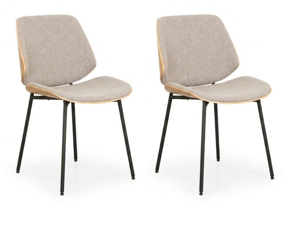 Brosa Dining Chair Set of 2 - Ivory