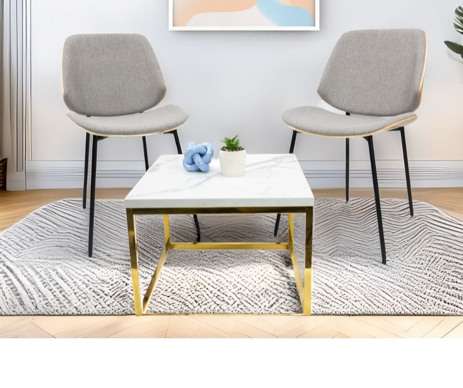 Brosa Dining Chair Set of 2 - Ivory