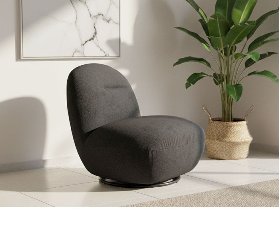 Mars Swivel Chair - Dark Grey