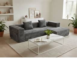Marsden L Shape Sofa - Light Grey
